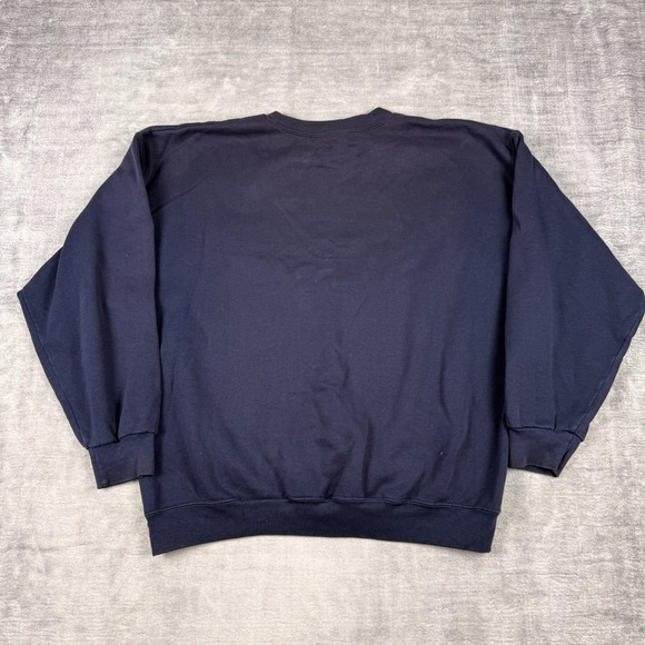 Puma Sweatshirt Mens XL Blue Vintage 90s Embroidered Logo Crewneck Grunge‎ - Picture 3 of 8
